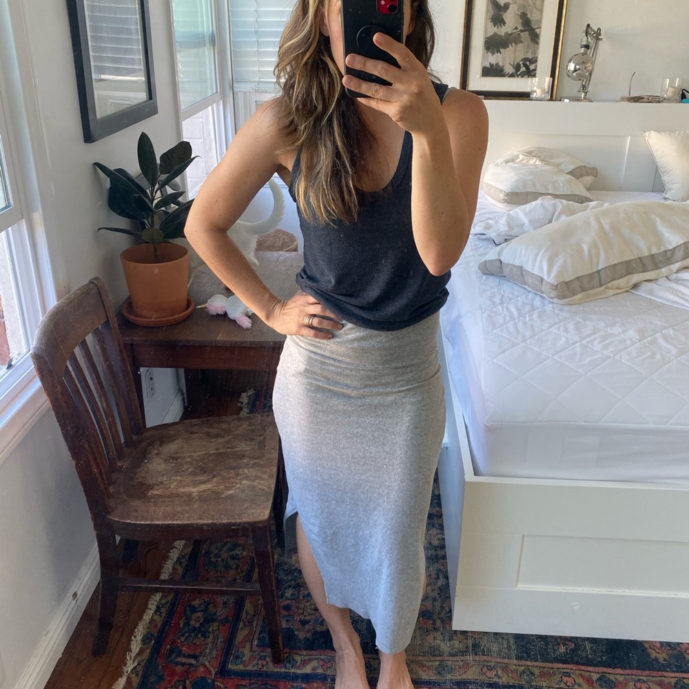 Gray James Perse Midi Skirt- Size 1